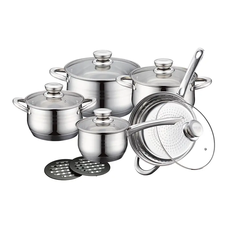 Royalty Line Rl-1232 Stainless Steel Cookware Set – Premium 12-Piece Multi-Use Kitchen Collection 1