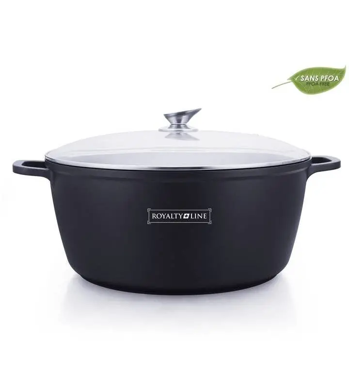 Royalty Line Rl-Bs36M Marble-Finished Deep Cooking Pot – 36 Cm 1