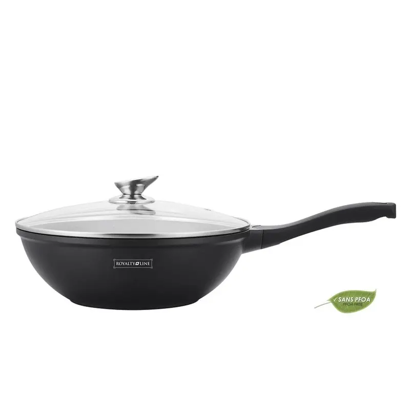 Royalty Line Rl-Bw30M Marble-Coated Wok – 30 Cm Cooking Surface 1