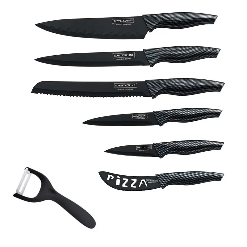 Royalty Line Rl-Cb6 Ergonomic 6-Piece Non-Stick Knife Set 1