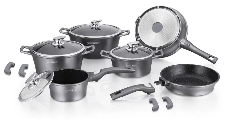 Royalty Line Rl-Es2014M 14-Piece Marble-Coated Cookware Set 1