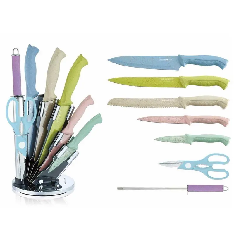 Royalty Line Rl-Ws8 Premium 8-Piece Chef Knife Set 1