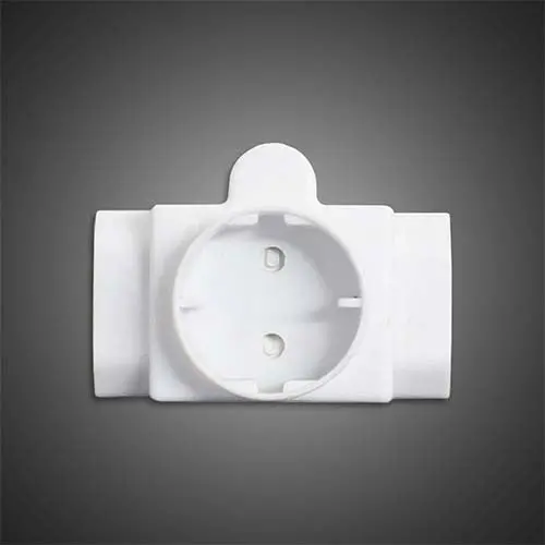 Selectrix Dual Euro & Schuko Plug Adaptor – White 1