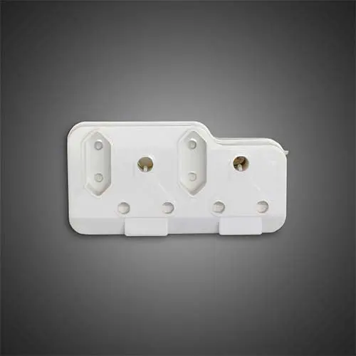 Selectrix Dual Rsa & Dual Euro Plug Adaptor – White 1