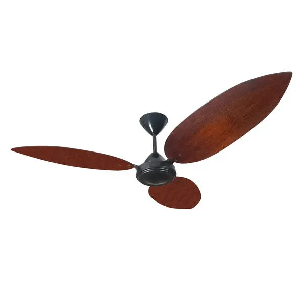 Solent High Breeze 100 1500Mm 3-Blade Ceiling Fan – Mahogany Tear Drop Blades 1