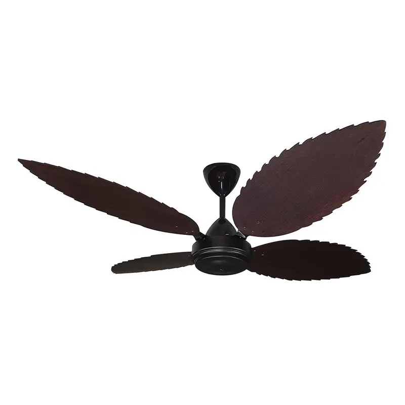 Solent High Breeze 100 1500Mm 4-Blade Ceiling Fan – Mahogany Palm Leaf Blades 1