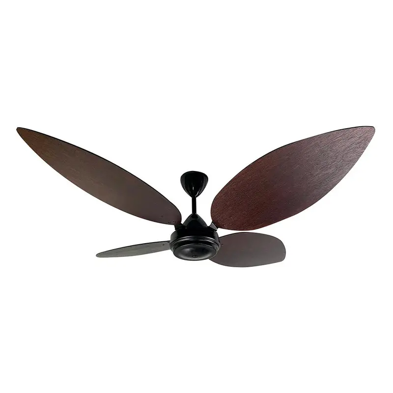 Solent High Breeze 100 1500Mm 4-Blade Ceiling Fan – Mahogany Tear Drop Blades 1
