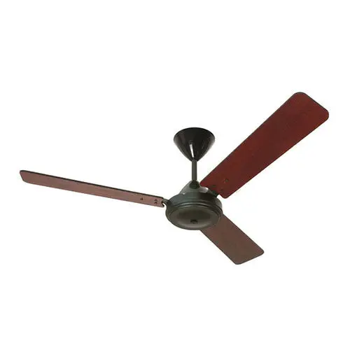 Solent High Breeze 3-Blade Ceiling Fan – 1500Mm, Bent Dark Teak Blades 1