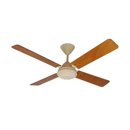 Solent High Breeze 4-Blade Ceiling Fan – 1200Mm, Biscuit-Colored Motor & Oak Blades 1