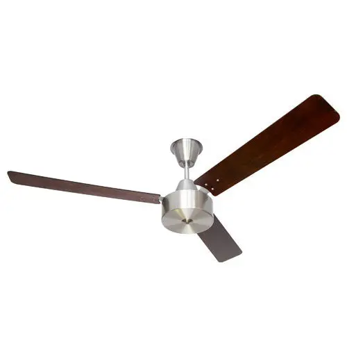 Solent Maxima 1400Mm Mahogany & Brushed Aluminium 3-Blade Ceiling Fan 1