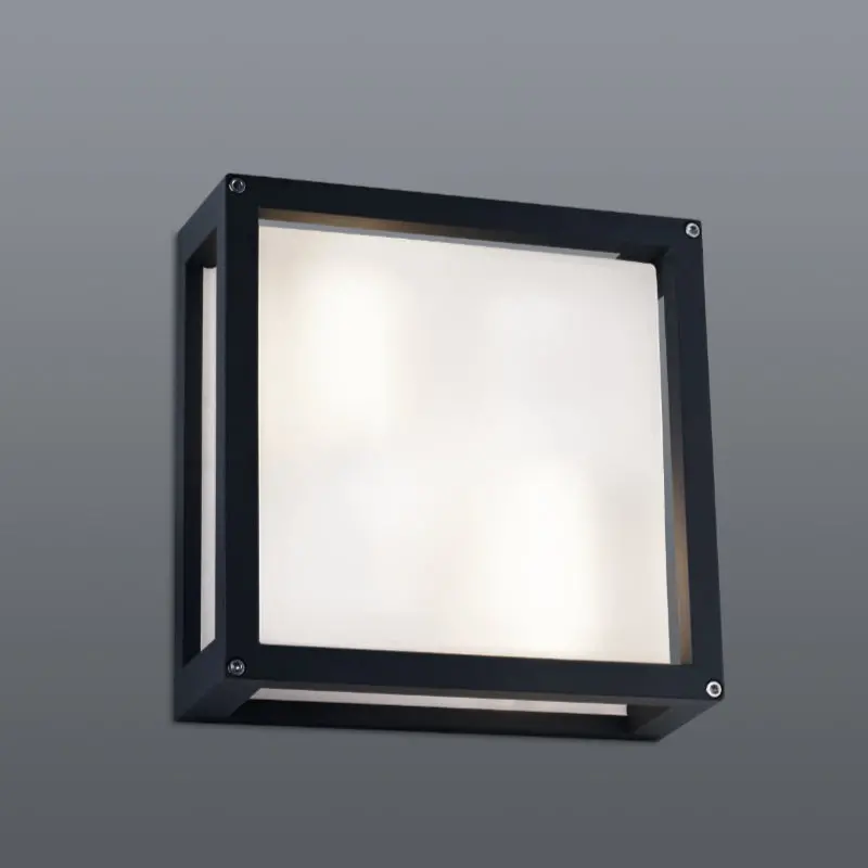 Spazio Cube Square 30W Aluminium Wall Light 1