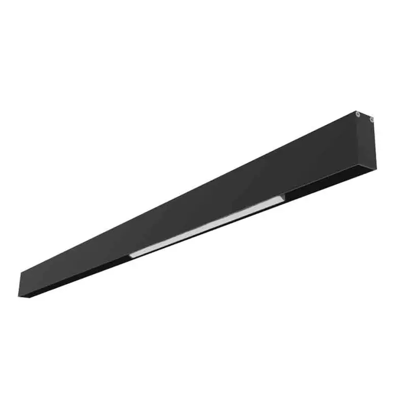 Spazio Magtrack 48V 16W Dual-Track Linear Light – 3000K Warm White, Black 1