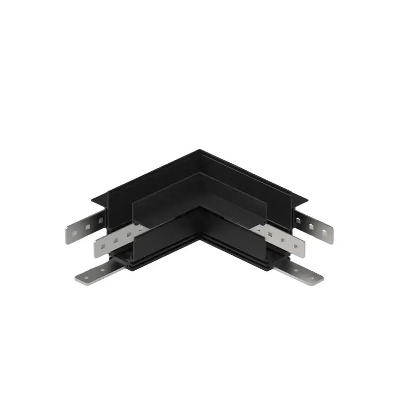 Spazio Magtrack 48V 90° Corner Connector For Rimless Track – Matte Black 1