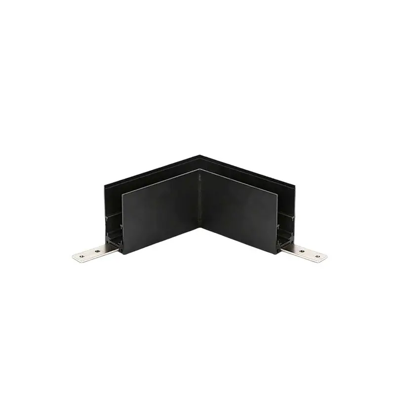 Spazio Magtrack 48V 90° Surface-Mount Corner Connector For Track Lighting – Black 1