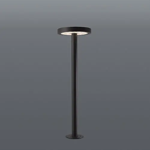 Spazio Rondo Solar-Powered 2.2W Black Bollard 1