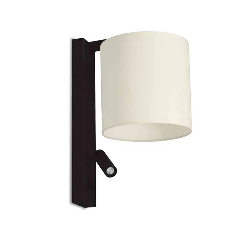 Spazio Saxon Wall Light With Integrated Led Reading Lamp 1