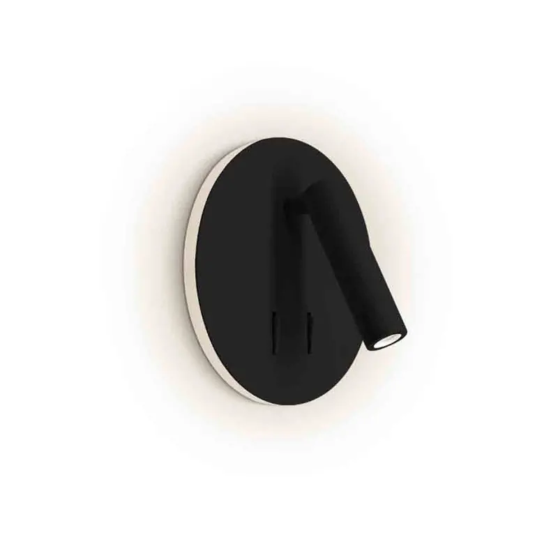 Spazio Spin Round Metal Reading Light – 3W, 220Lm, Warm White 2
