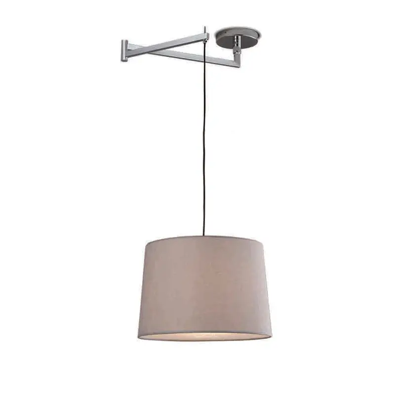 Spazio Swing Adjustable-Arm White Metal Pendant – 60W 1