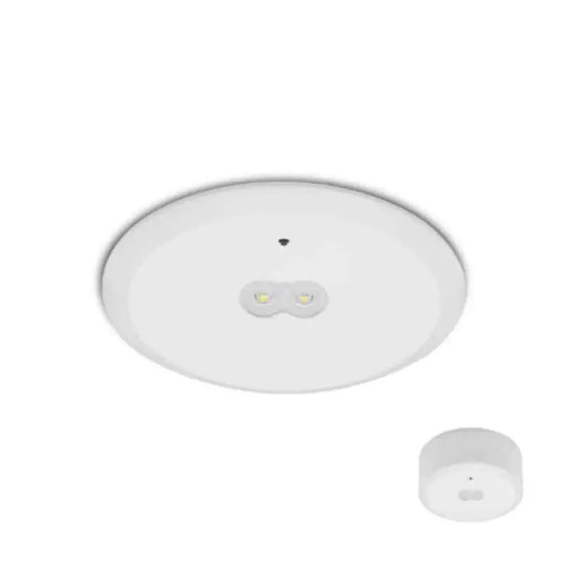 Spazio White Emergency Led Light Fixture 1