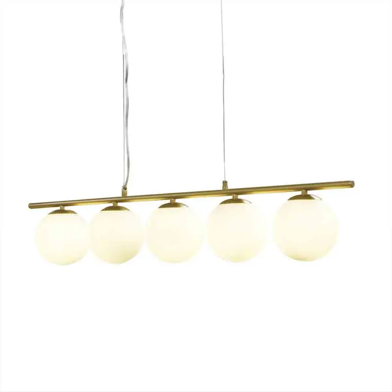 Spazio X5 Geometric Pendant Light – Polished Gold 1