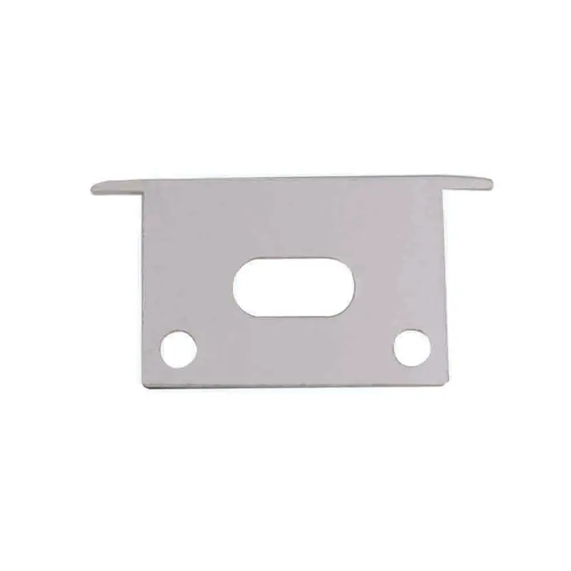 Spazio Zero Grey Recessed Track End Cap 1