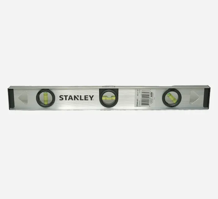 Stanley 18-Inch Aluminum Spirit Level – Single-Beam Design With Accurate Vials 1