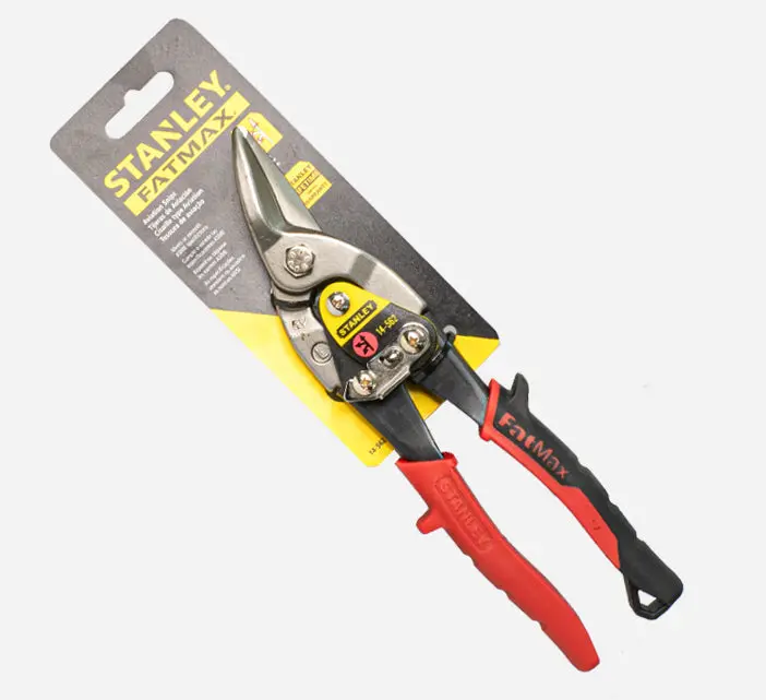 Stanley Aviation-Style Left-Cut Snips – Red Handle 1