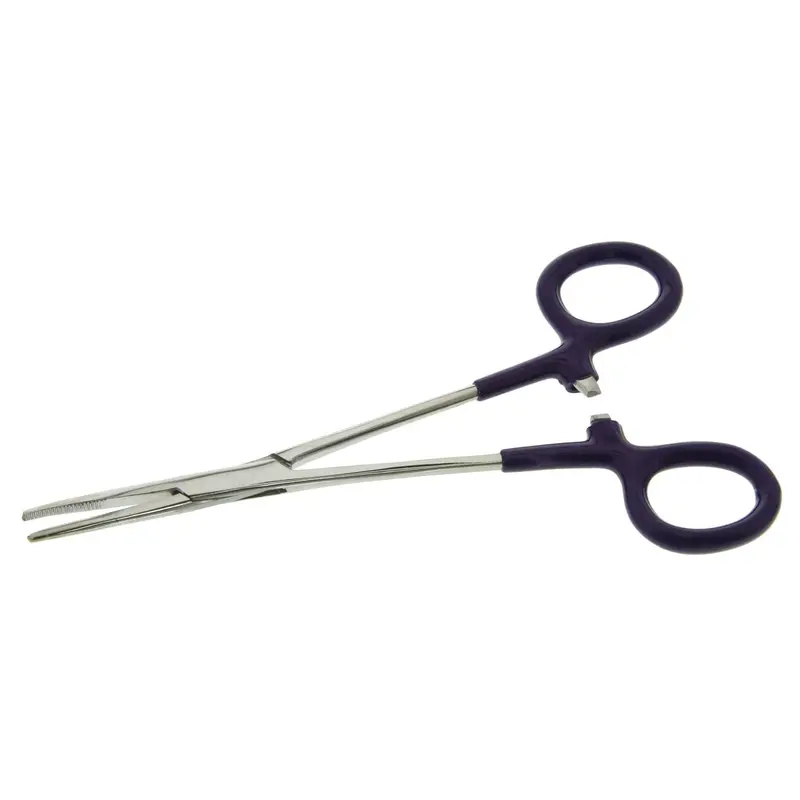 Straight Self-Locking Forceps With Dip-Coated Handles And Jaws (5.5") 1