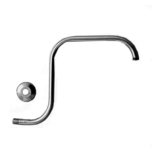 Stunning Bathrooms 400Mm Curved Chrome Shower Arm 1