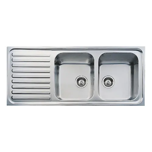 Teka Classic Stainless Steel Undermount Double Bowl Kitchen Sink 1