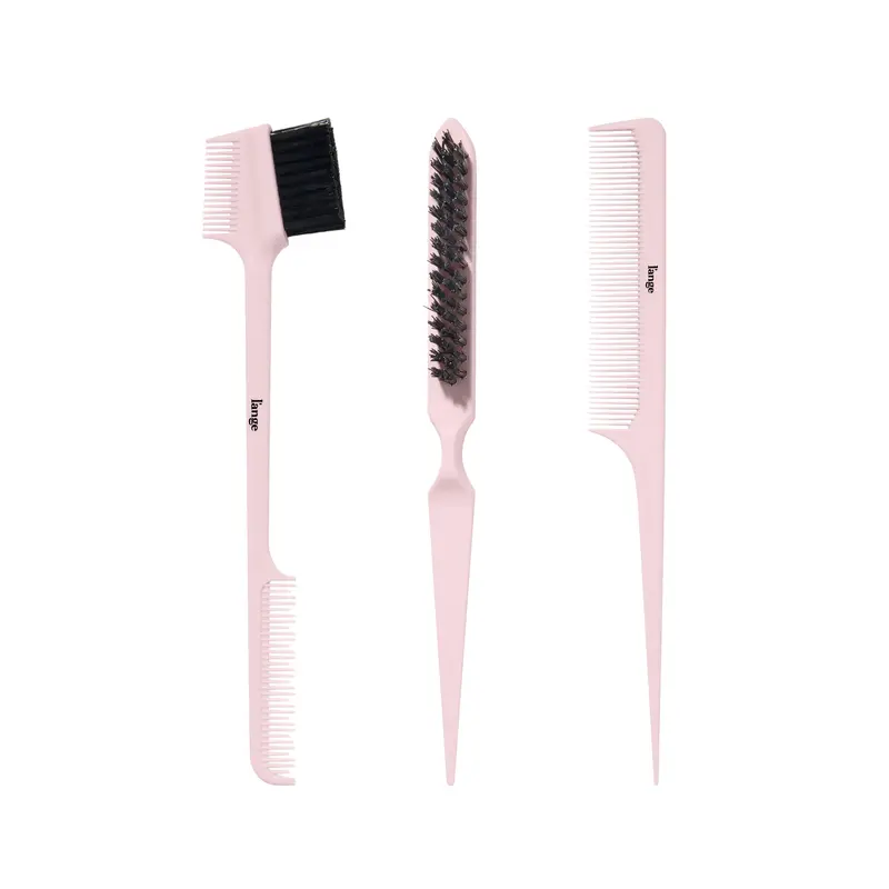 Three-Piece Carbon Fiber Styling Comb Set For Precision Grooming 1