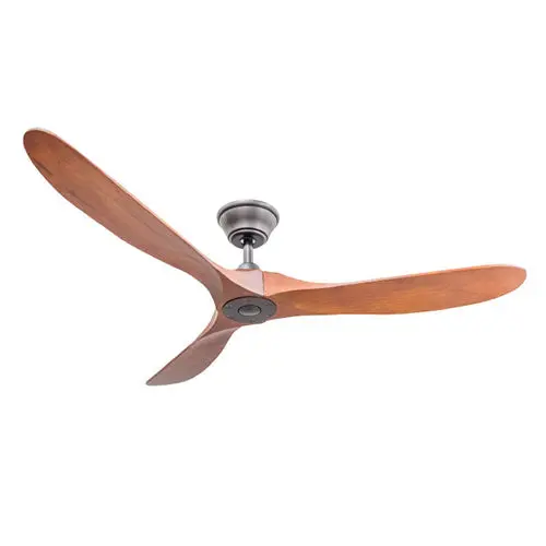 Timber Fans Sirocco 3-Blade Ceiling Fan – Slight Walnut Blades & Matte Black Motor