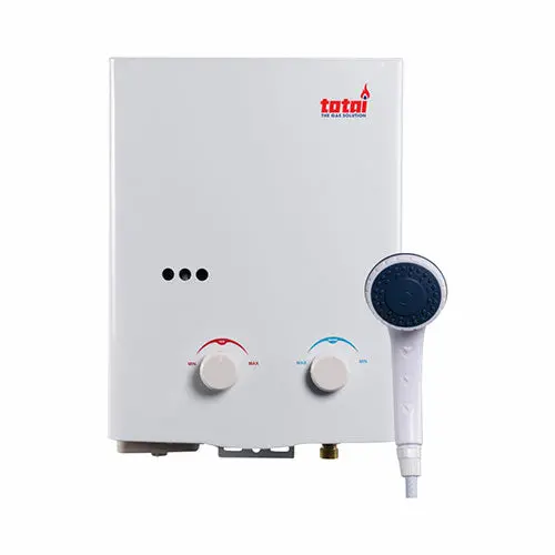 Totai Portable Camping Gas Water Heater With Shower Kit – 5-Litre 1