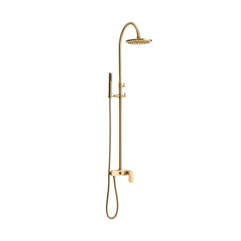 Trendy Taps Aurum Goose Neck Gold Shower Set 1