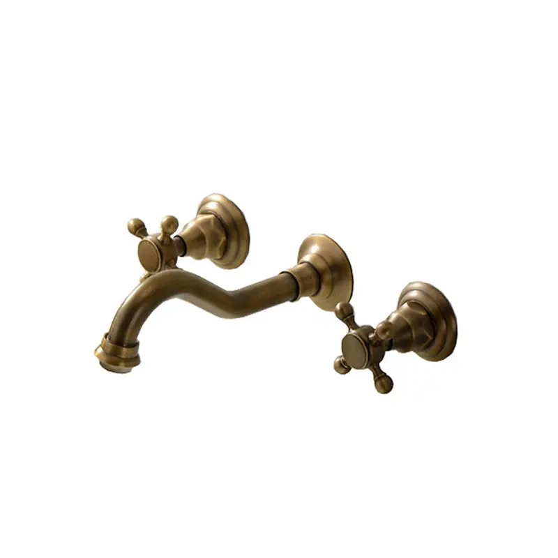 Trendy Taps Cuivre Wall-Mounted Sink Mixer – Brushed Gold Finish 1