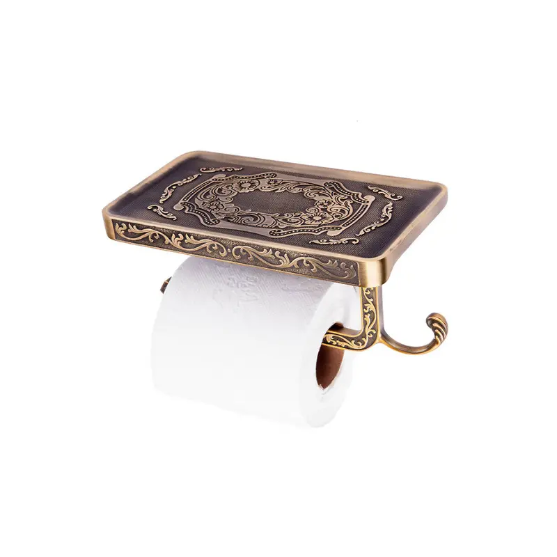 Trendy Taps Florale Toilet Roll Holder With Integrated Phone Shelf 1