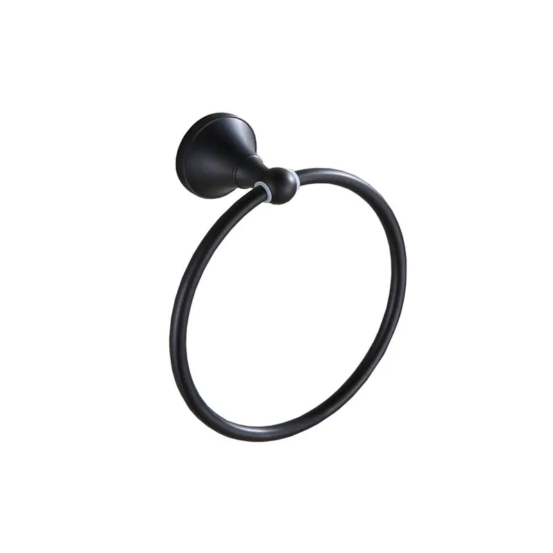 Trendy Taps Sombre Sleek Round Towel Ring 1