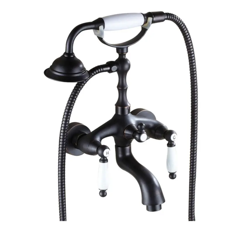 Trendy Taps Sombre Wall-Mounted Bath Mixer With Diverter 1