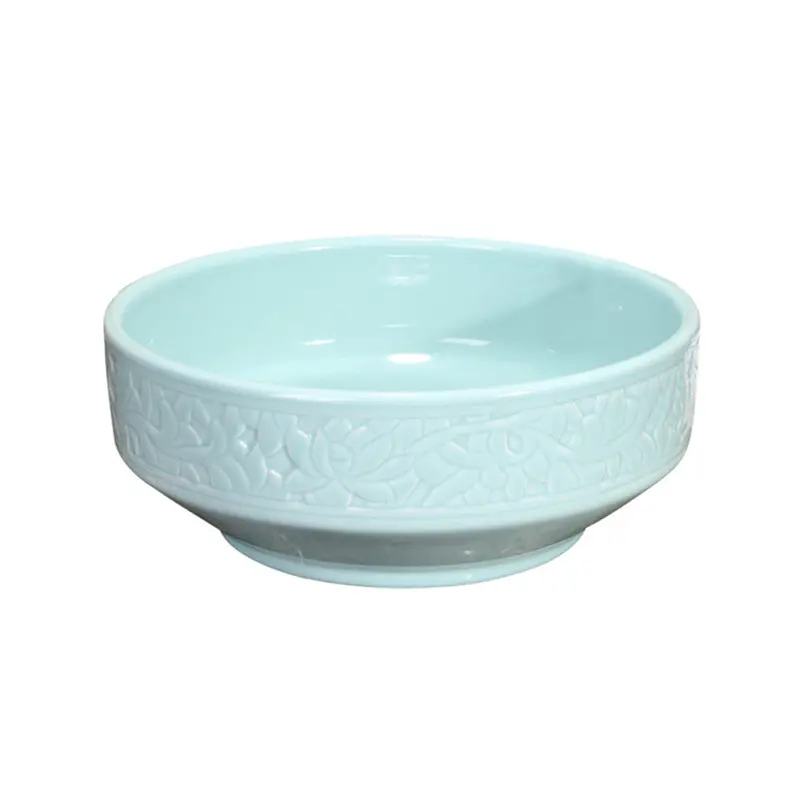 Trendy Taps Vas Engraved Countertop Vanity Basin – Duck Egg Blue 1