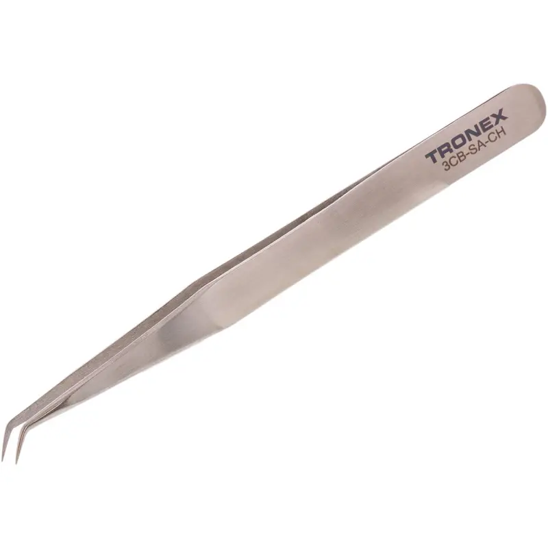 Tronex 3Cb Stainless Steel Bent-Tip Tweezers – Ultra-Fine Precision 1