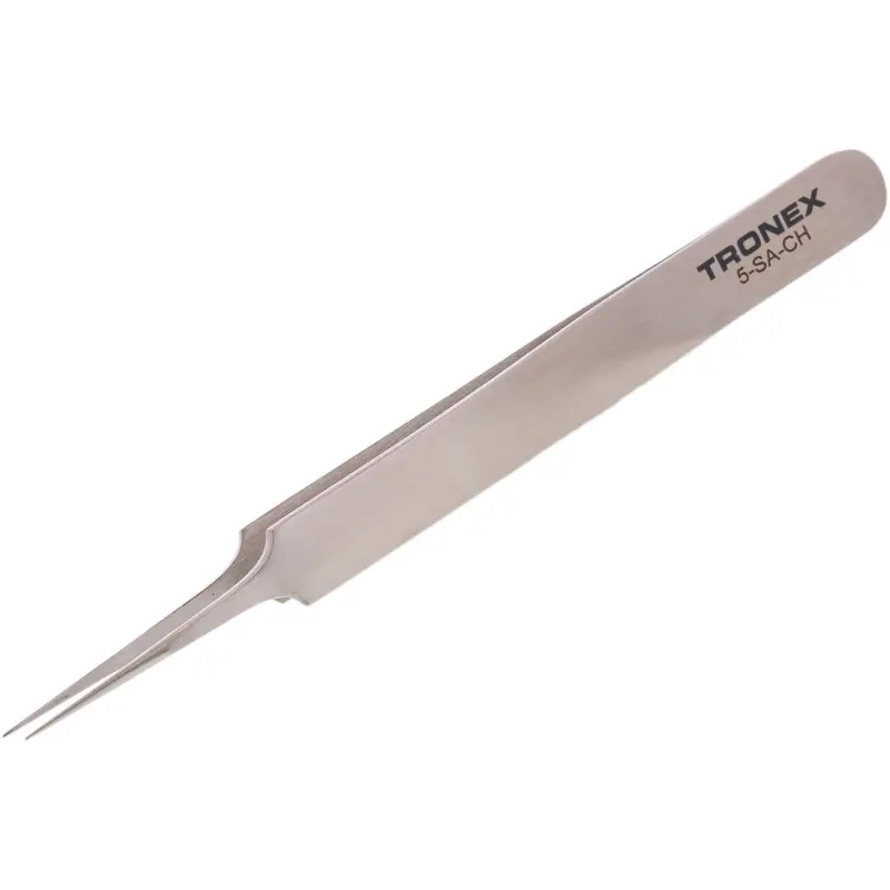 Tronex 5-Piece Extra-Taper Stainless Steel Tweezers – Micro-Fine Point For Detail Work 1
