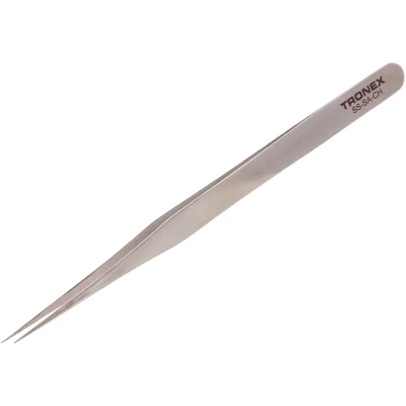 Tronex Stainless Steel Tweezers – Extra-Long, Ultra-Thin Tip For Precision Work 1