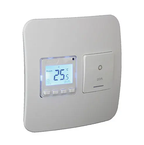 Veti Programmable Thermostat With Built-In Isolator – 4×4 White Module Kit 2