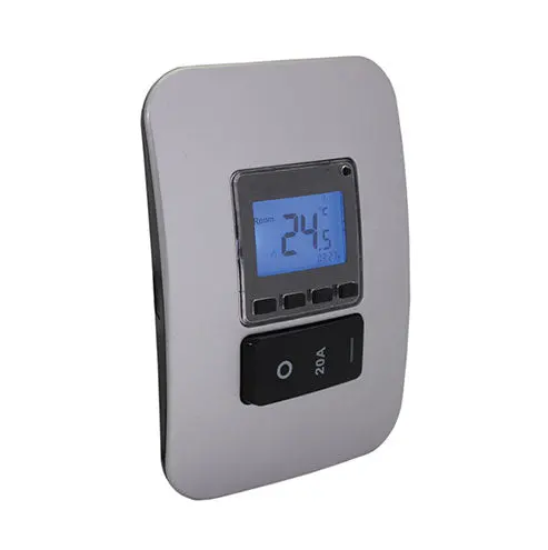 Veti Programmable Thermostat With Isolator Switch – 4×2 Black Module Configuration 3