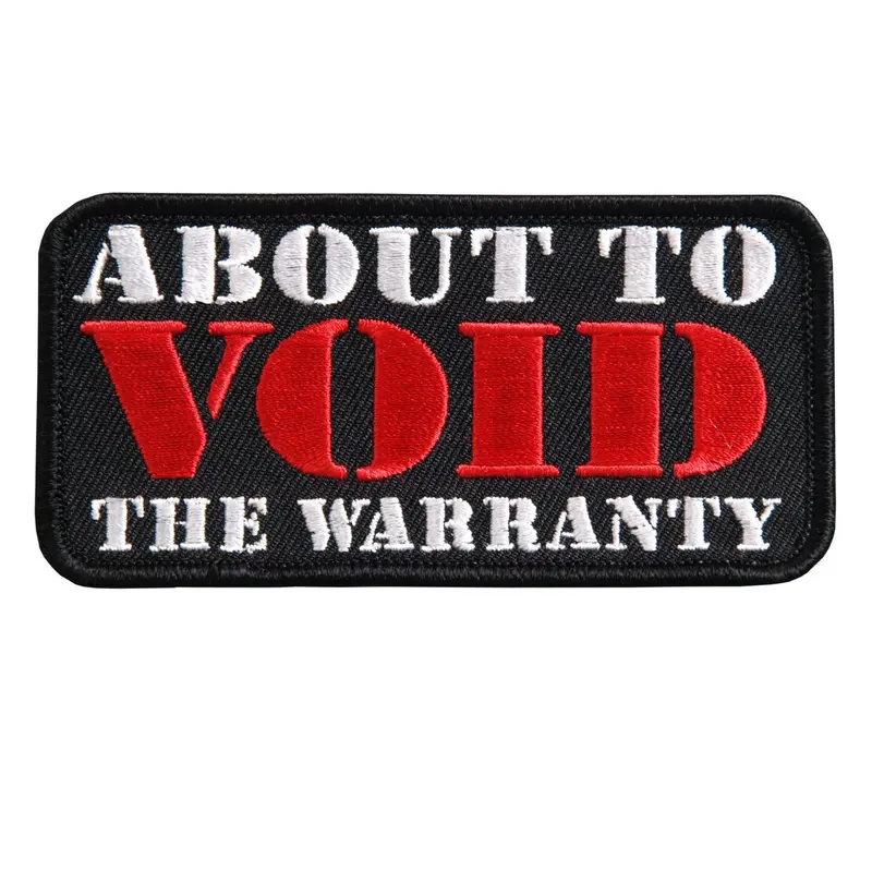 Warning: Warranty May Be Voided 1