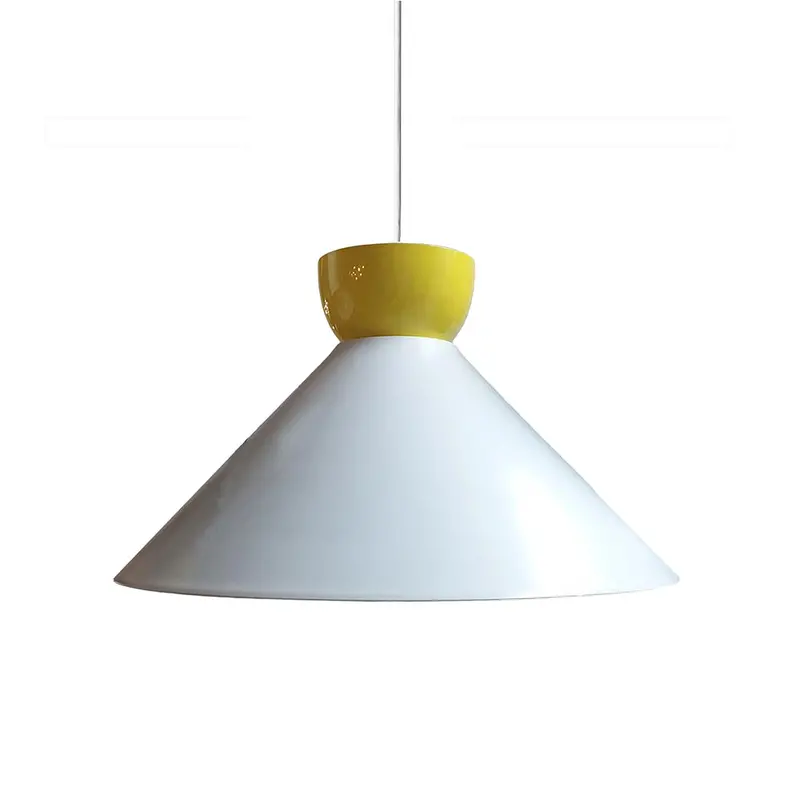 Wire World Pablo White Spun Metal Pendant Lamp – Handcrafted Design 1
