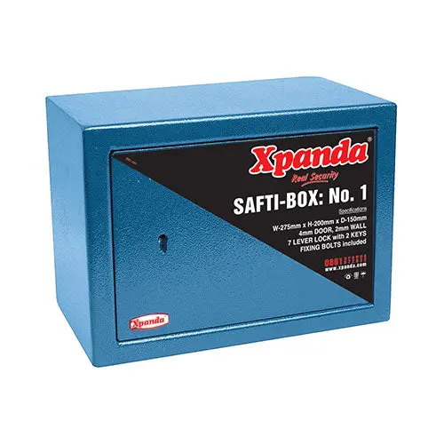 Xpanda Blue Entry-Level Security Safe – 205 × 270 × 145 Mm 1