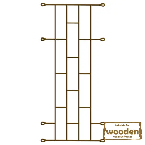 Xpanda Brick-Style Security Grille – 1000 × 530 Mm, Matte Bronze Finish 1