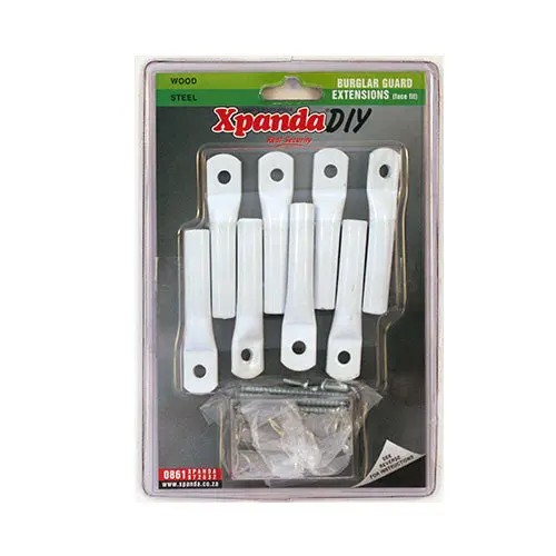 Xpanda Burglar Bar Face Extension Kit – White (8-Piece) 1