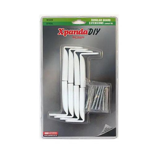 Xpanda Burglar Bar Reveal Fix Extension Kit – White (8-Piece) 1